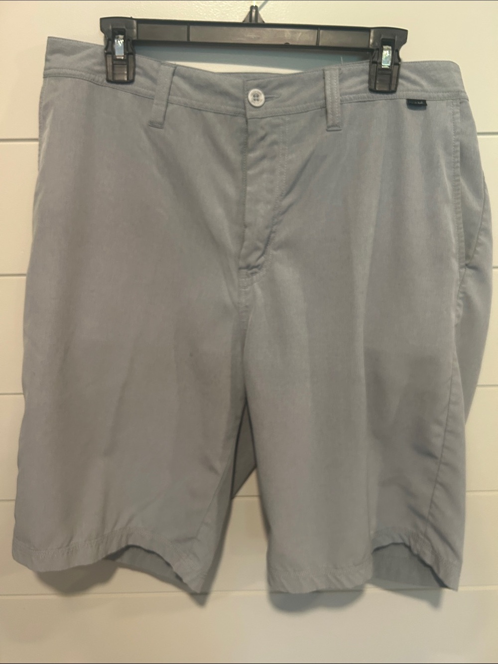 Travis Mathew Light Gray Flat Front Men's Shorts